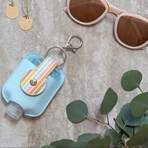 Studio Oh! Hand Santizer Holder/Keychain- Love Joy Peace
